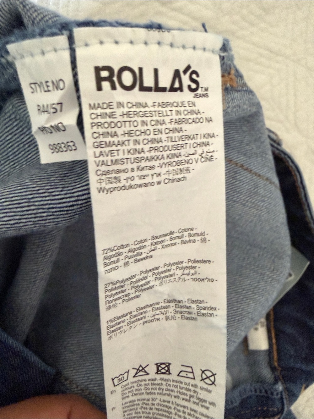 ROLLA'S G Day Mate | High-Rise Wide Leg Jeans in Blue - Picture 7 of 9